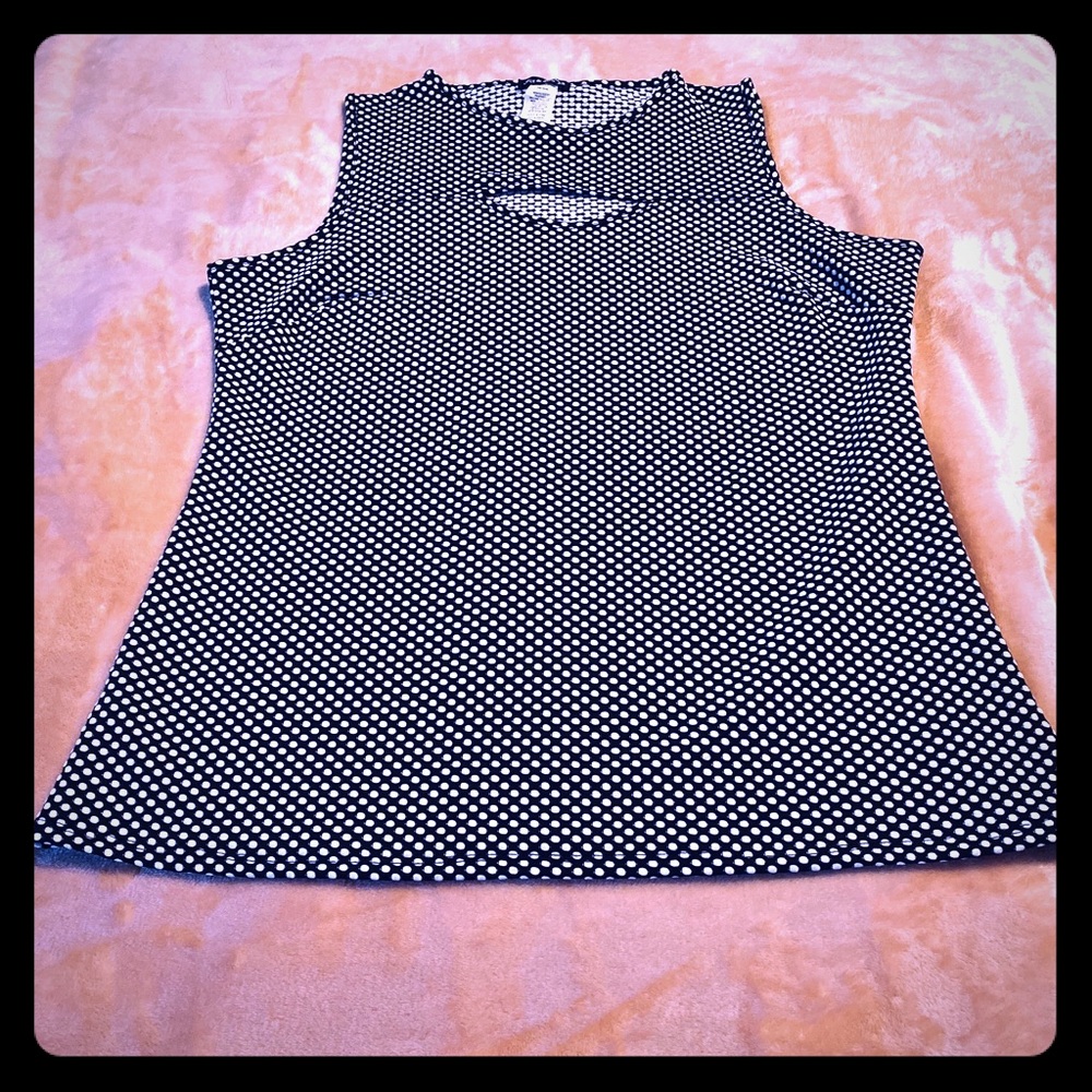Fig & Blu Polka Dot Top
